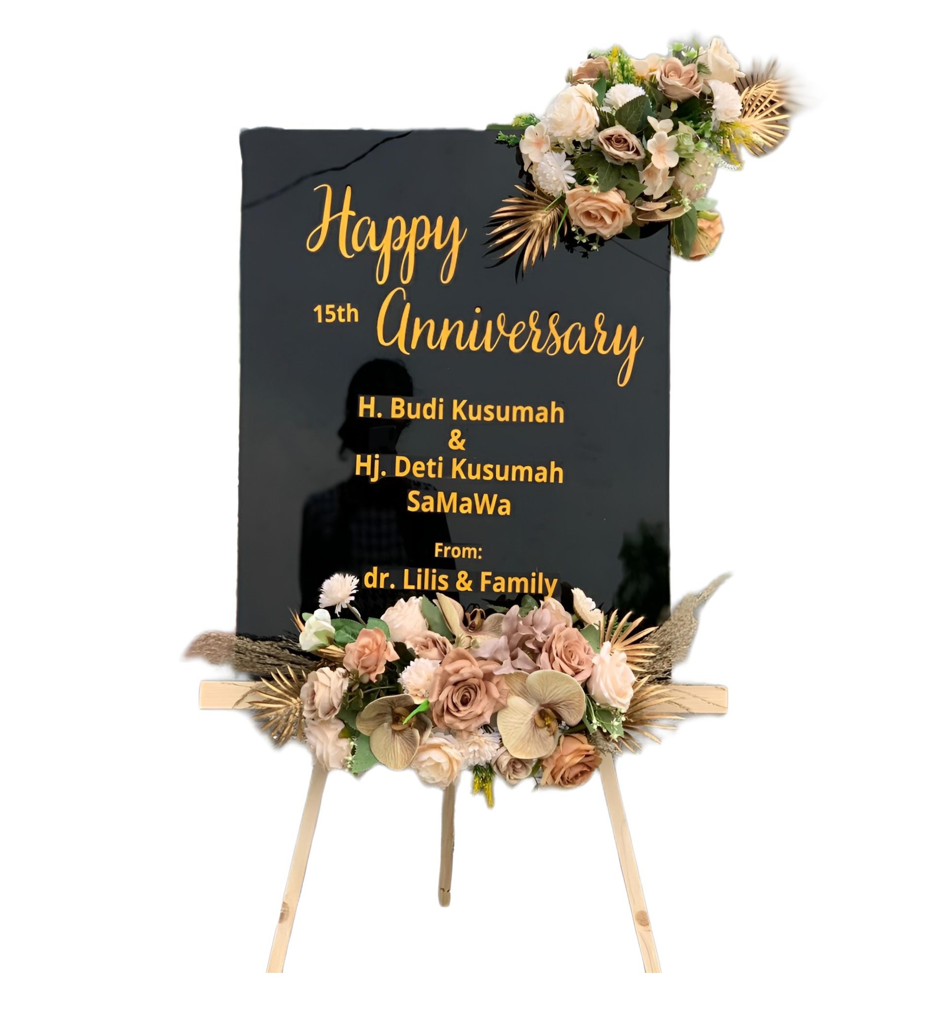 Papan Bunga Akrilik Sigi
