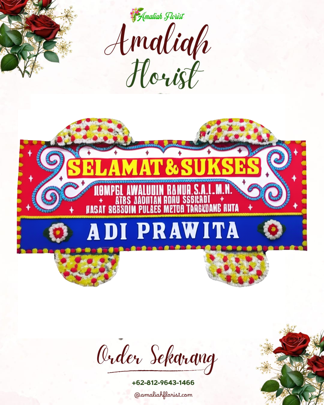 Papan Bunga Ucapan Selamat Sigi
